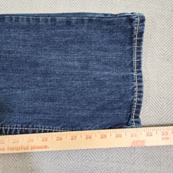 Cody James Jeans Men's 38W 34L Relaxed Blue Straight Leg Contrast Embroidery - Picture 8 of 15